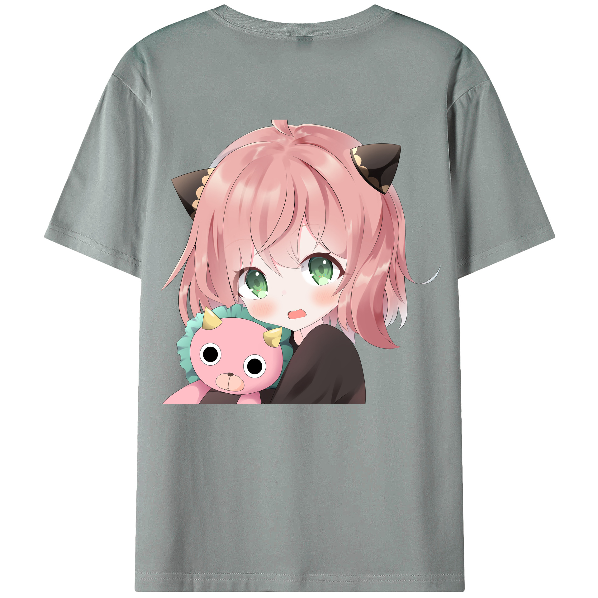 （画像用） SPY×FAMILY间谍家家酒 綿100％ メンズ半袖Tシャツ（バックプリント） 通気性